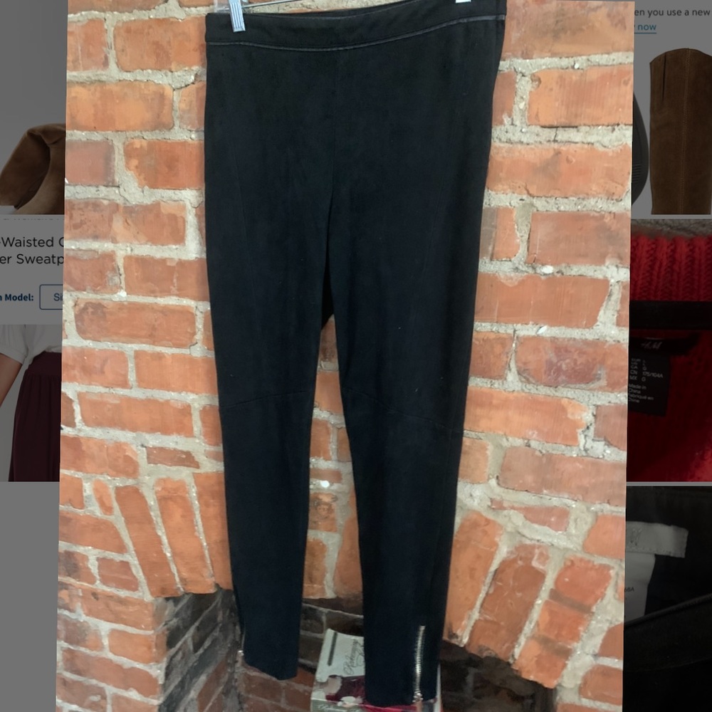 H&M Faux Suede Pull On Pant